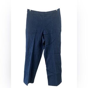 Vintage dark wash high rise straight leg jeans